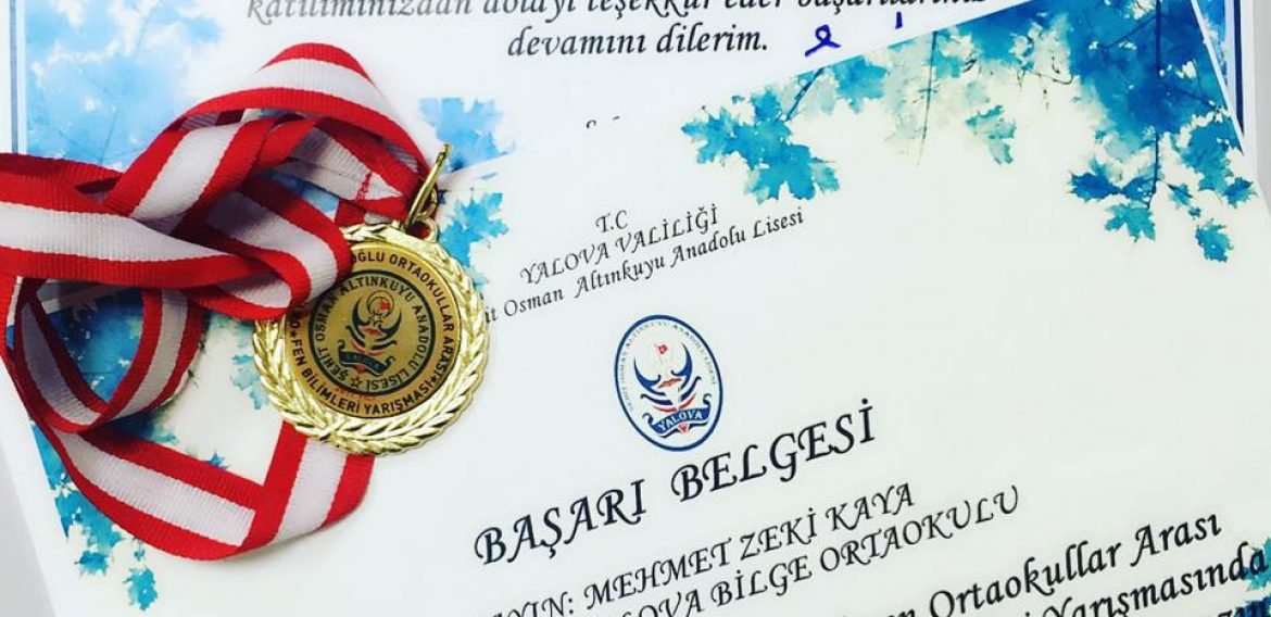 OKTAY SİNANOĞLU FEN BİLİMLERİ YARIŞMASI DERECEMİZ