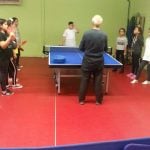 Masa tenisi oynuyoruz